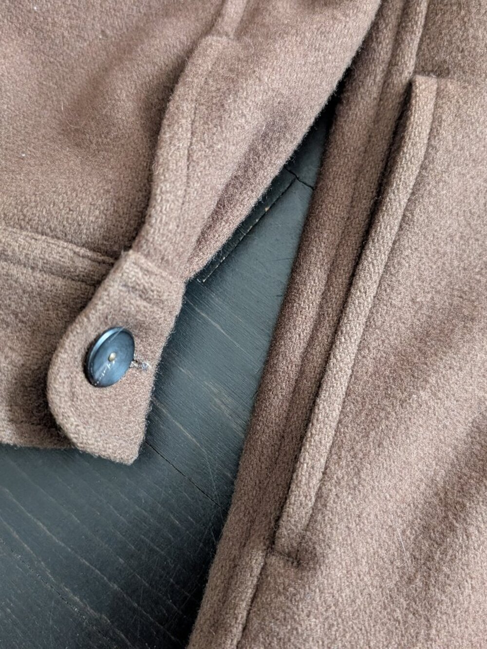 Postalco Free Arm Button Jacket 01 Solid Wool View 3